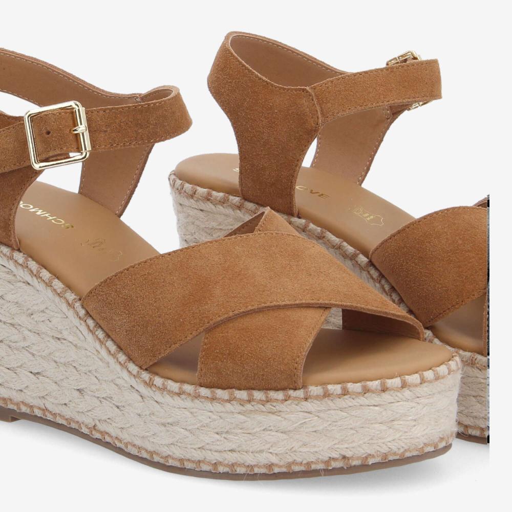 MINA SANDALE W - SUEDE - BROWN