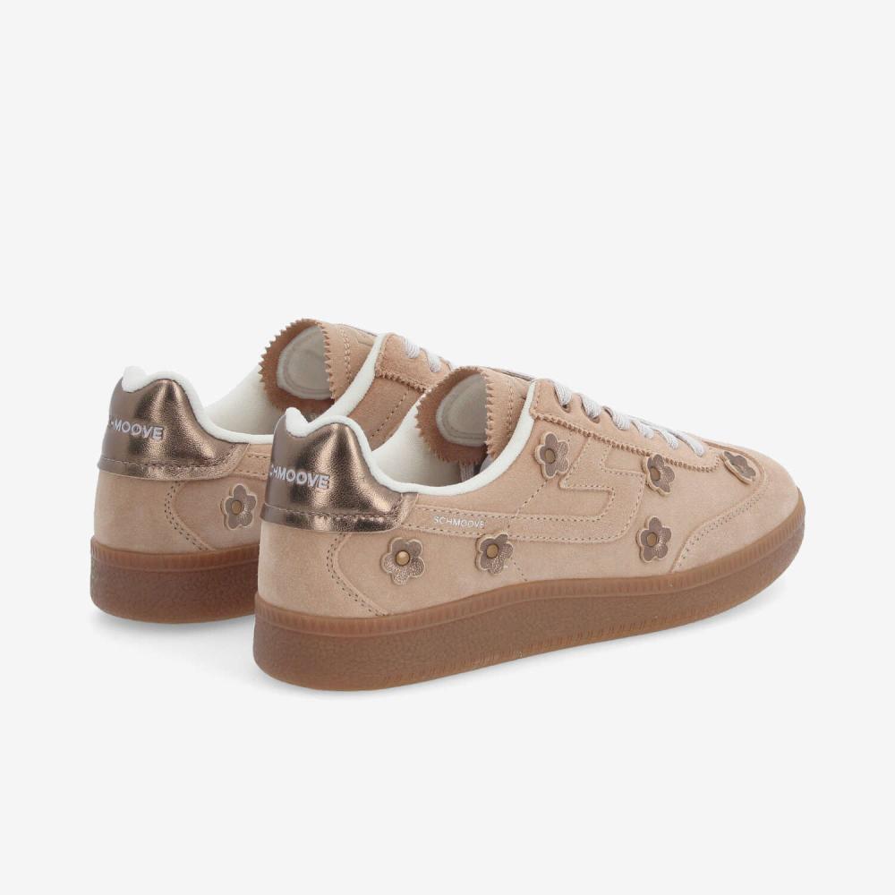 SHEFFIELD FLOWER W - SUEDE/FLOWER - BEIGE/BRONZE