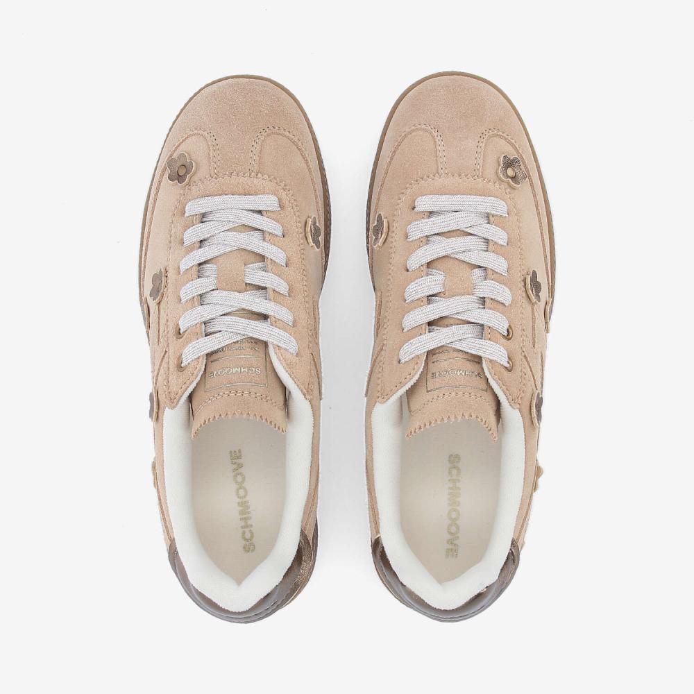 SHEFFIELD FLOWER W - SUEDE/FLOWER - BEIGE/BRONZE