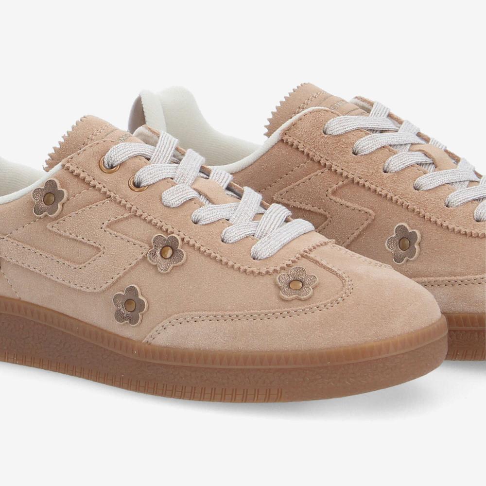 SHEFFIELD FLOWER W - SUEDE/FLOWER - BEIGE/BRONZE