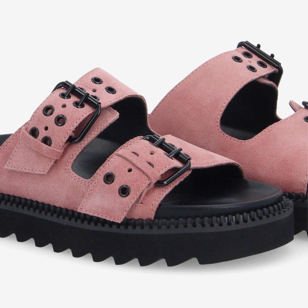 STELLA BUCKLE W - SUEDE - ROSE
