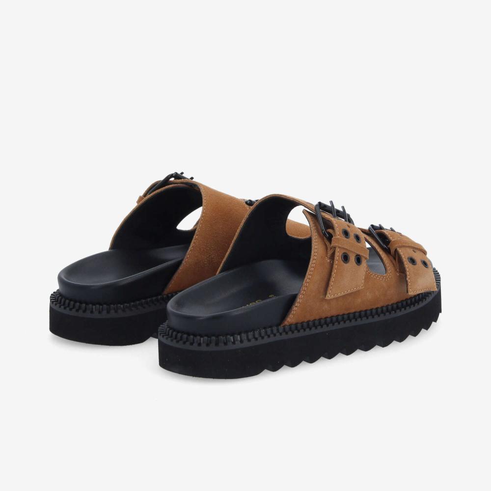 STELLA BUCKLE W - SUEDE - MARRON