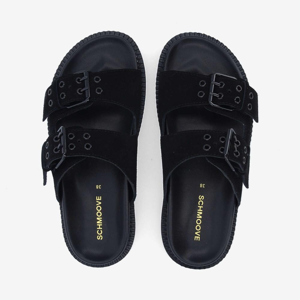 STELLA BUCKLE W - SUEDE - BLACK