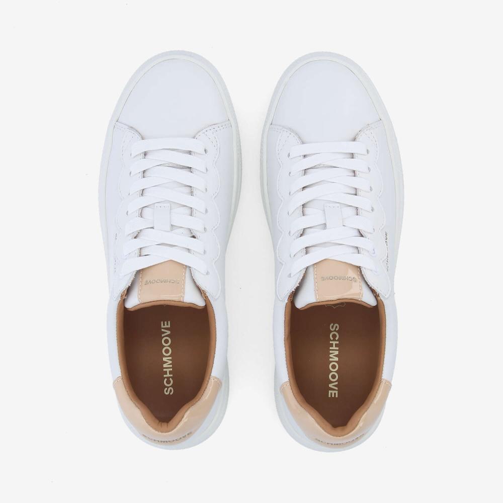 SPARKLE WAVE W - NAPPA/PATENT - WHITE/BEIGE