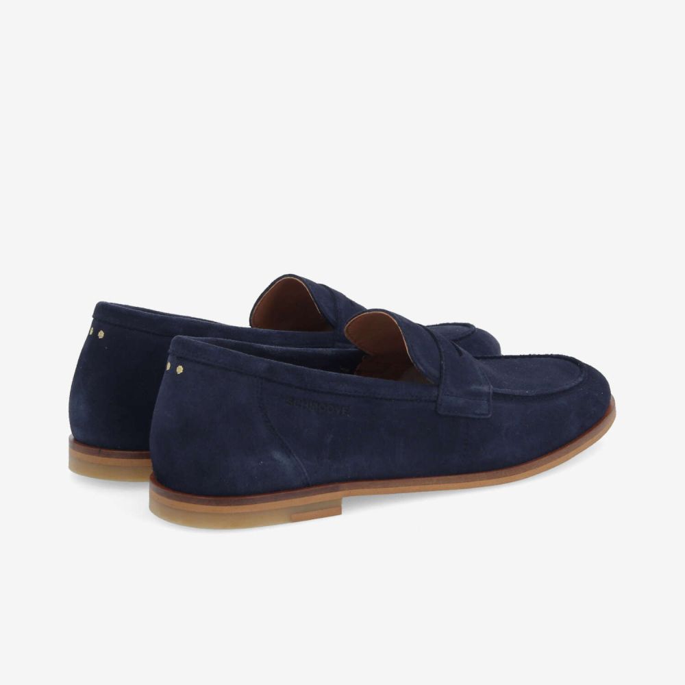 SMART MOC M - SUEDE LEATHER - BLEU MARINE