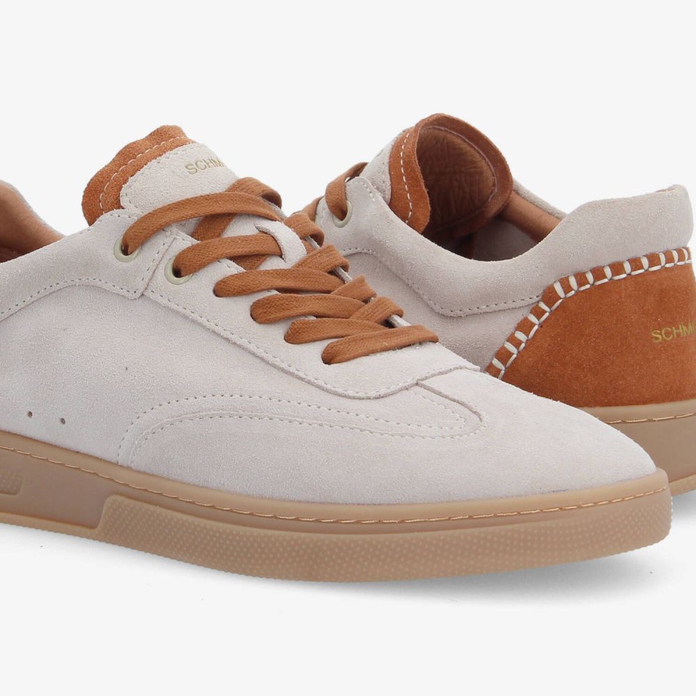 SAN MARINO SNEAKER M - SUEDE/SUEDE - BLANC CASSÉ/MARRON