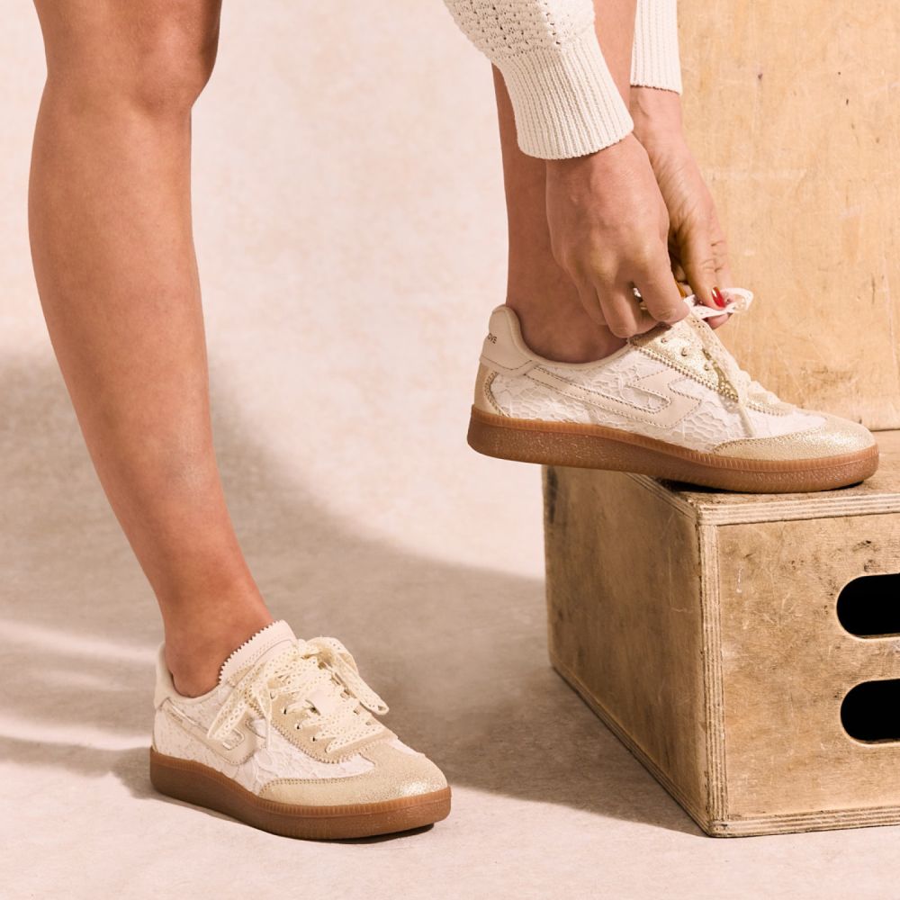 SHEFFIELD JOGGER W - LACE/CRYSTAL/NA - BLANC/OR/BEIGE