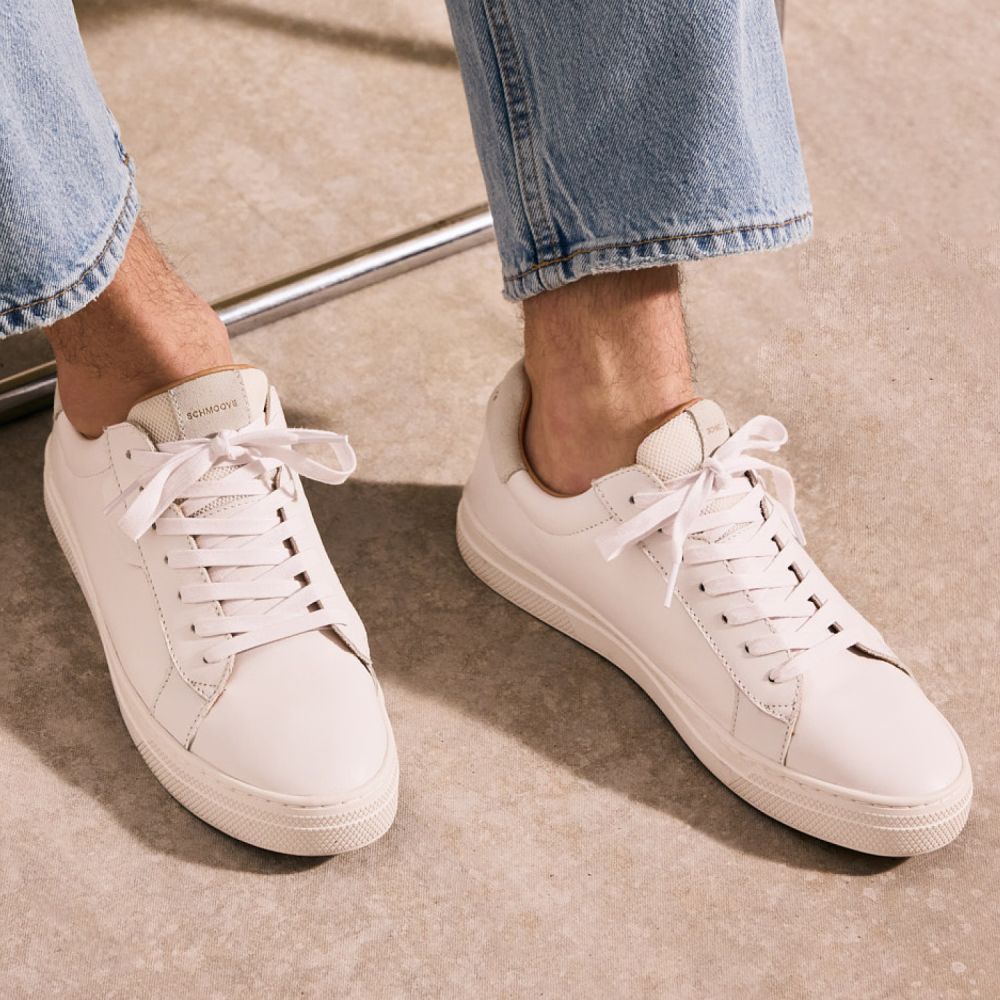 SPARKLE SNEAKER M - NAPPA/SUEDE - BLANC/BEIGE