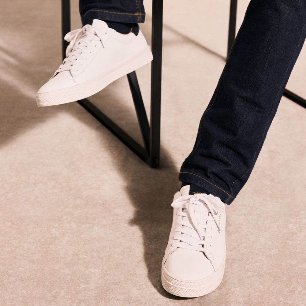 SPARKLE SNEAKER M - NAPPA/SUEDE - WHITE/BLUE