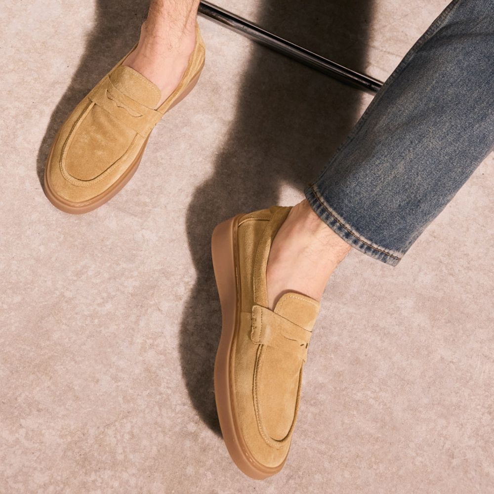 LOAFLY MOC M - SUEDE - CAMEL
