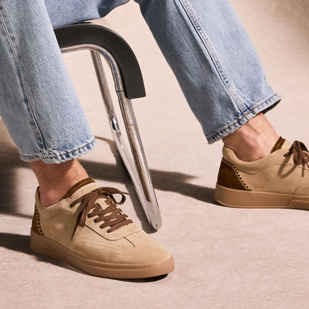 SAN MARINO SNEAKER M - SUEDE/SUEDE - BEIGE/CAMEL