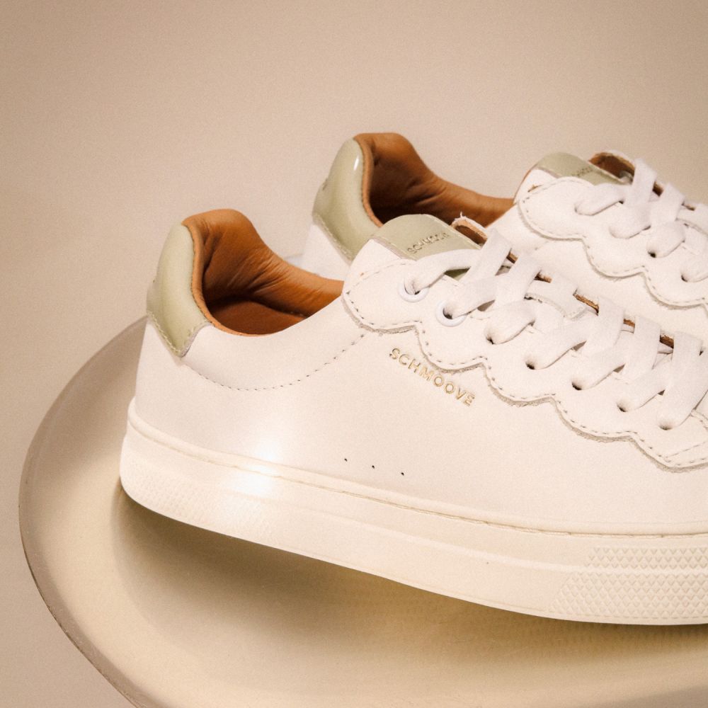 SPARKLE WAVE W - NAPPA/PATENT - BLANC/VERT