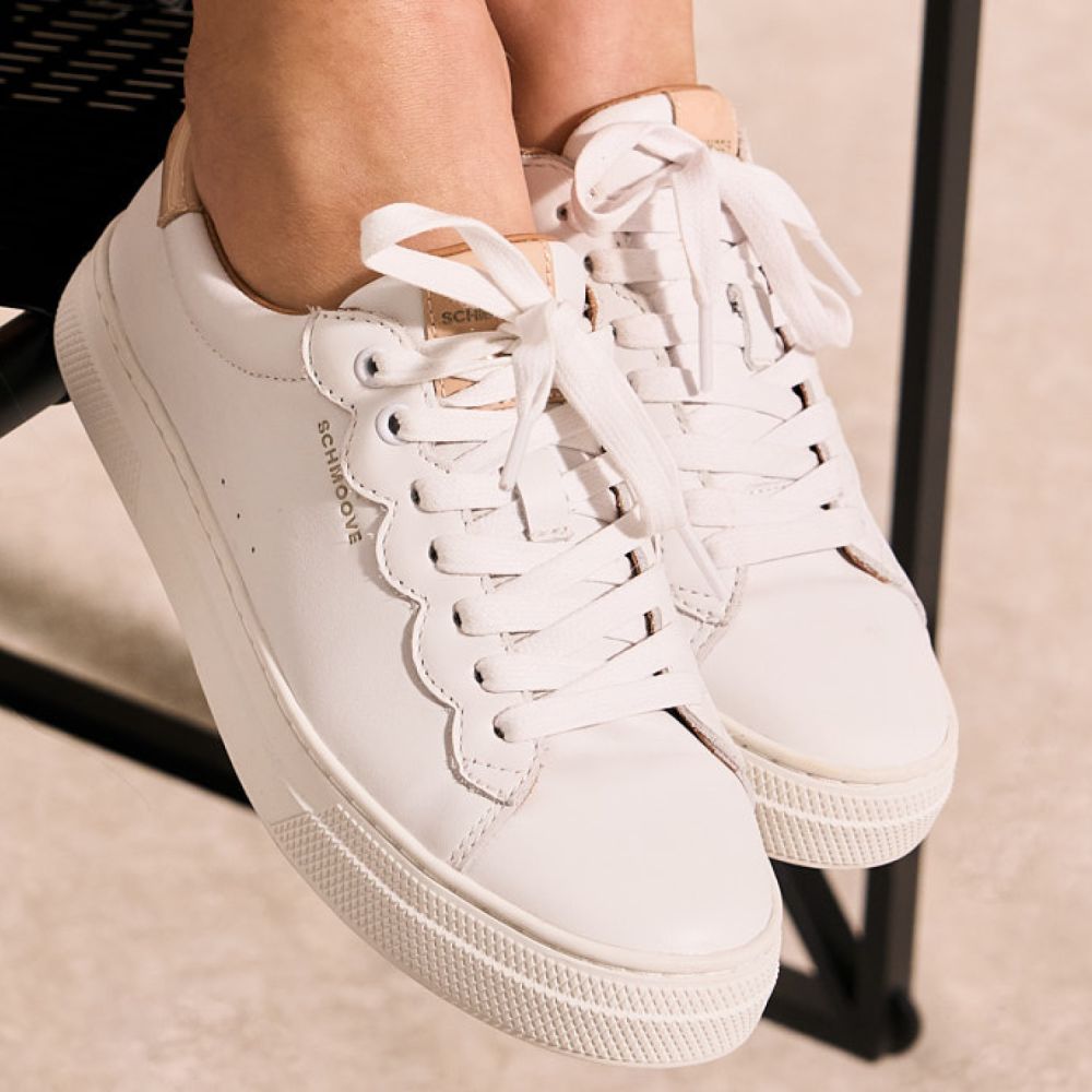 SPARKLE WAVE W - NAPPA/PATENT - BLANC/BEIGE