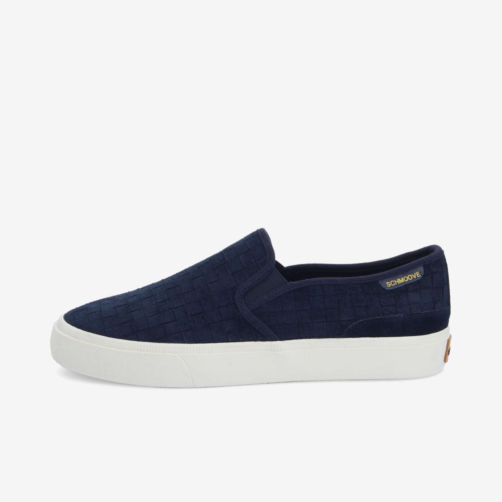 ARLO SLIP ON M - EMBOSSED SUEDE - NAVY