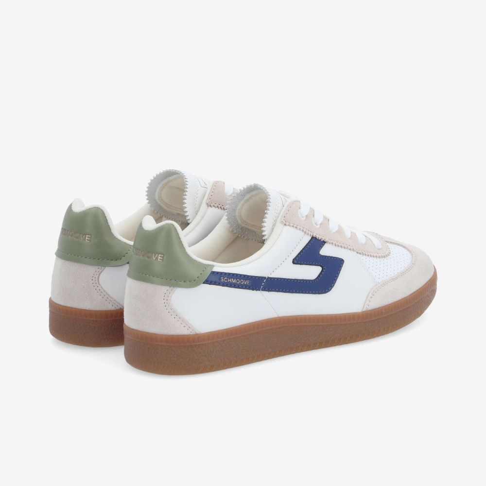 SHEFFIELD JOGGER M - NAPPA/SUEDE/NAP - BLANC/BLANC CASSÉ/BLEU MARINE