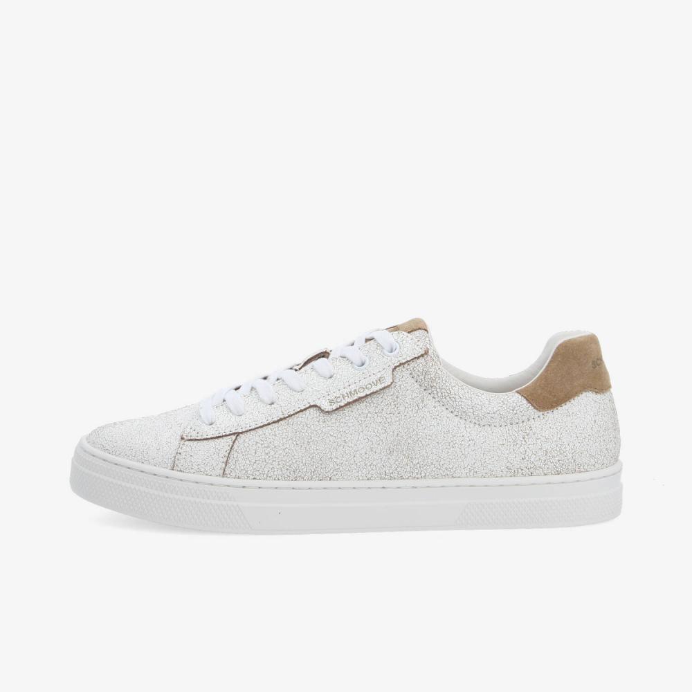 SPARKLE SNEAKER M - CRACKLED LTR/SD - BEIGE