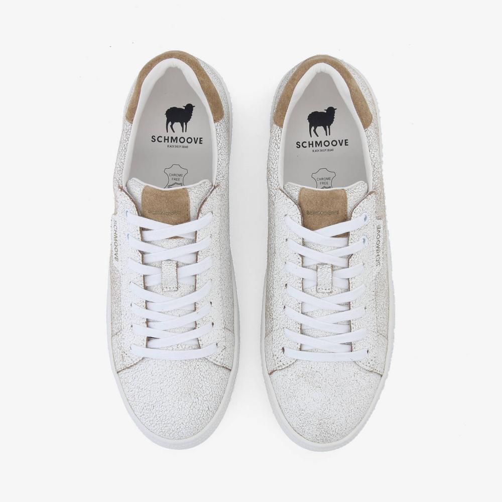 SPARKLE SNEAKER M - CRACKLED LTR/SD - BEIGE