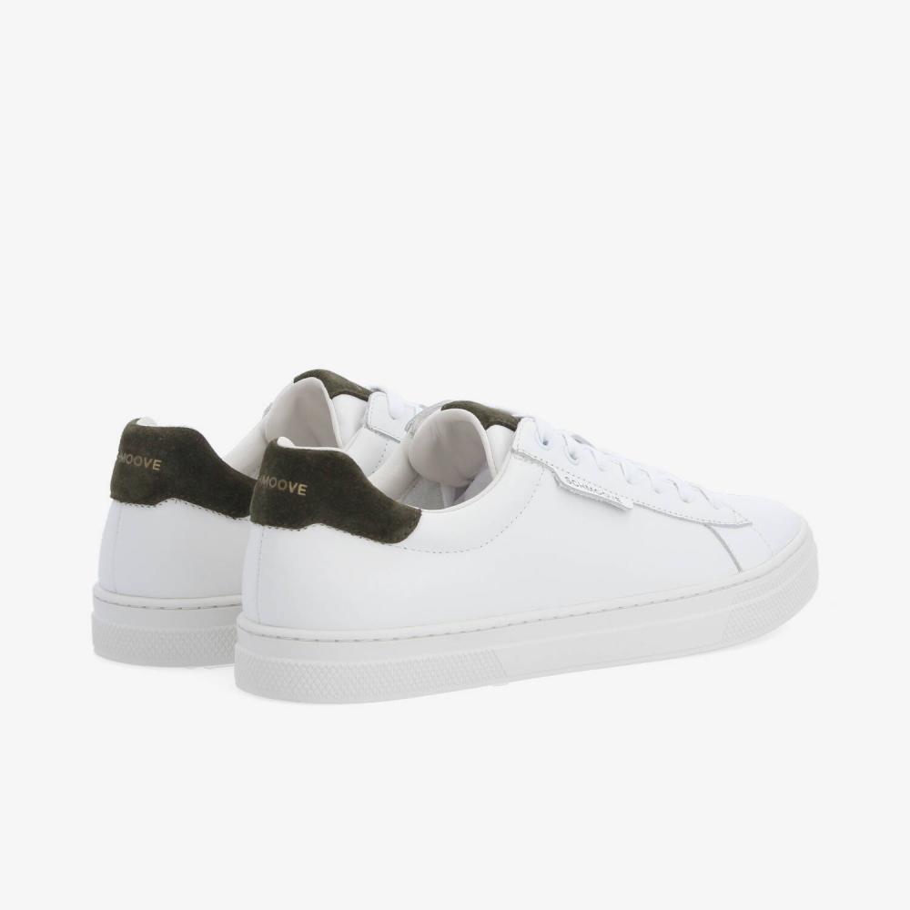 SPARKLE SNEAKER M - NAPPA/SUEDE - BLANC/KAKI