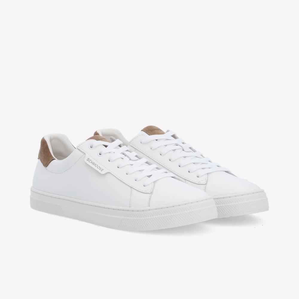 SPARKLE SNEAKER M - NAPPA/SUEDE - BLANC/TAUPE