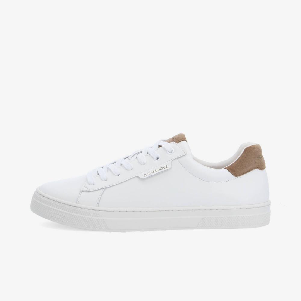SPARKLE SNEAKER M - NAPPA/SUEDE - BLANC/TAUPE