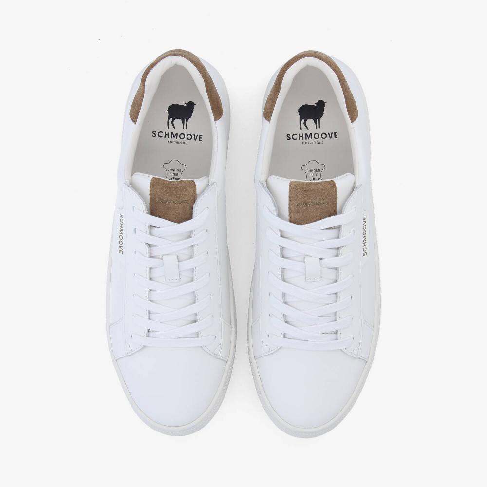 SPARKLE SNEAKER M - NAPPA/SUEDE - BLANC/TAUPE