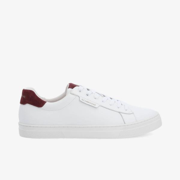 SPARKLE SNEAKER M - NAPPA/SUEDE - WHITE/BURGUNDY