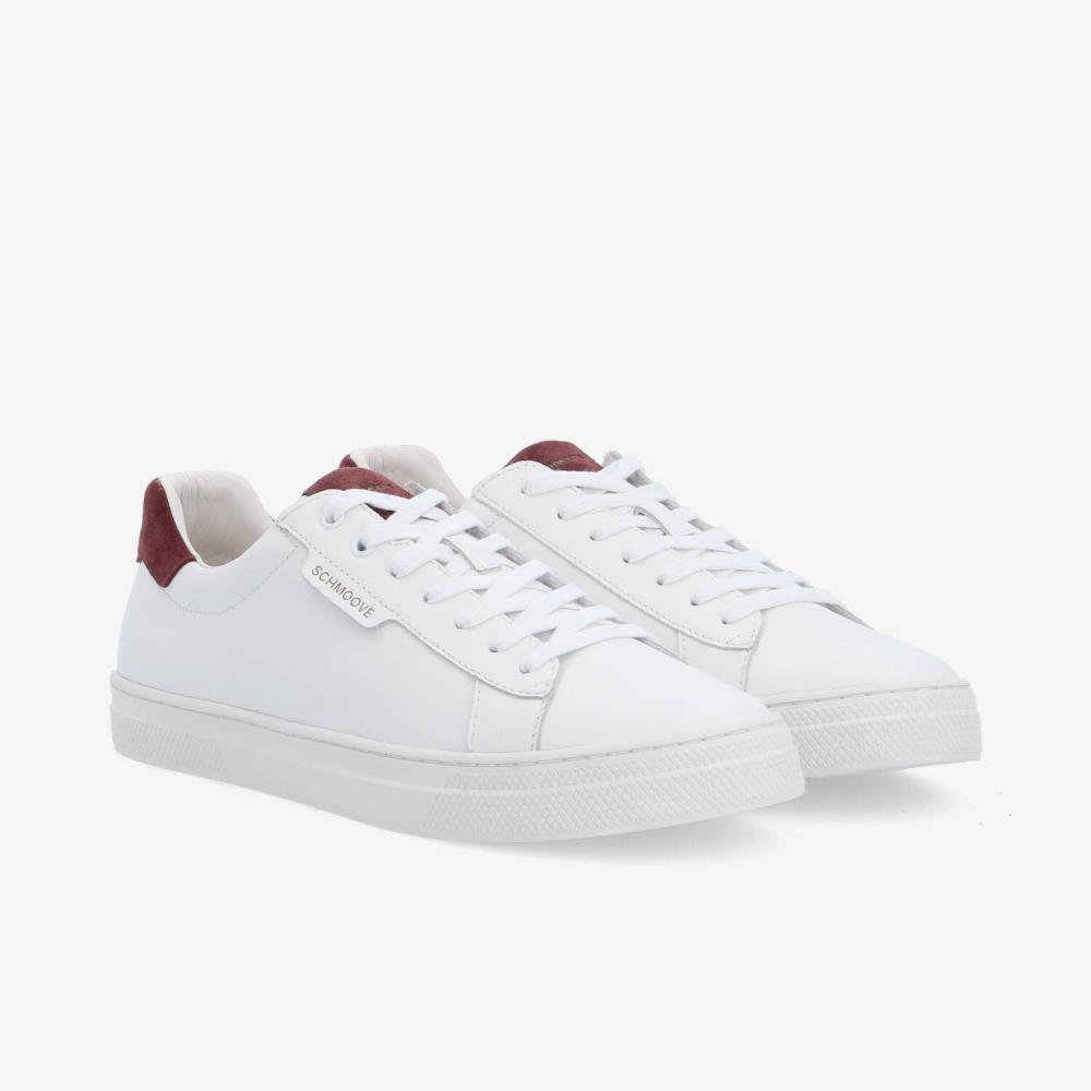 SPARKLE SNEAKER M - NAPPA/SUEDE - WHITE/BURGUNDY