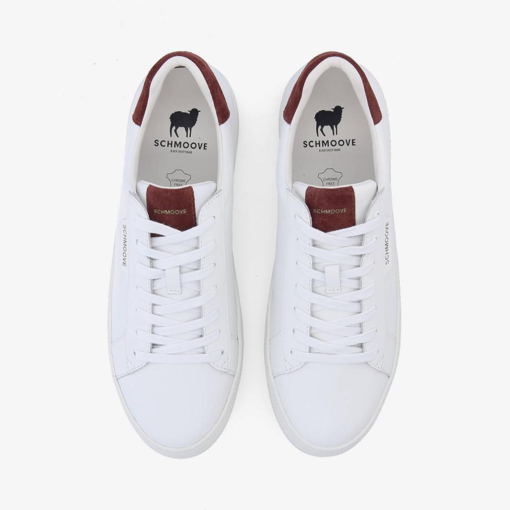 SPARKLE SNEAKER M - NAPPA/SUEDE - BLANC/BORDEAUX