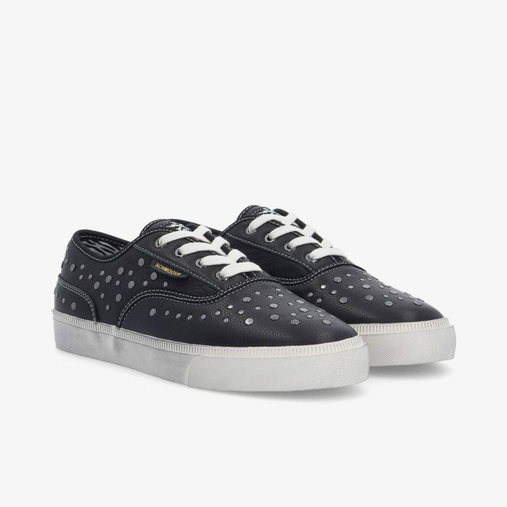 ARLO STUDS M - TUMBLED LEATHER - BLACK