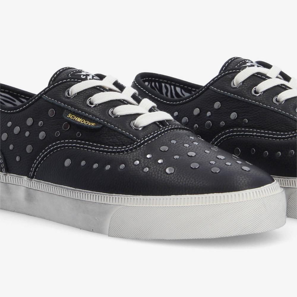 ARLO STUDS M - TUMBLED LEATHER - BLACK