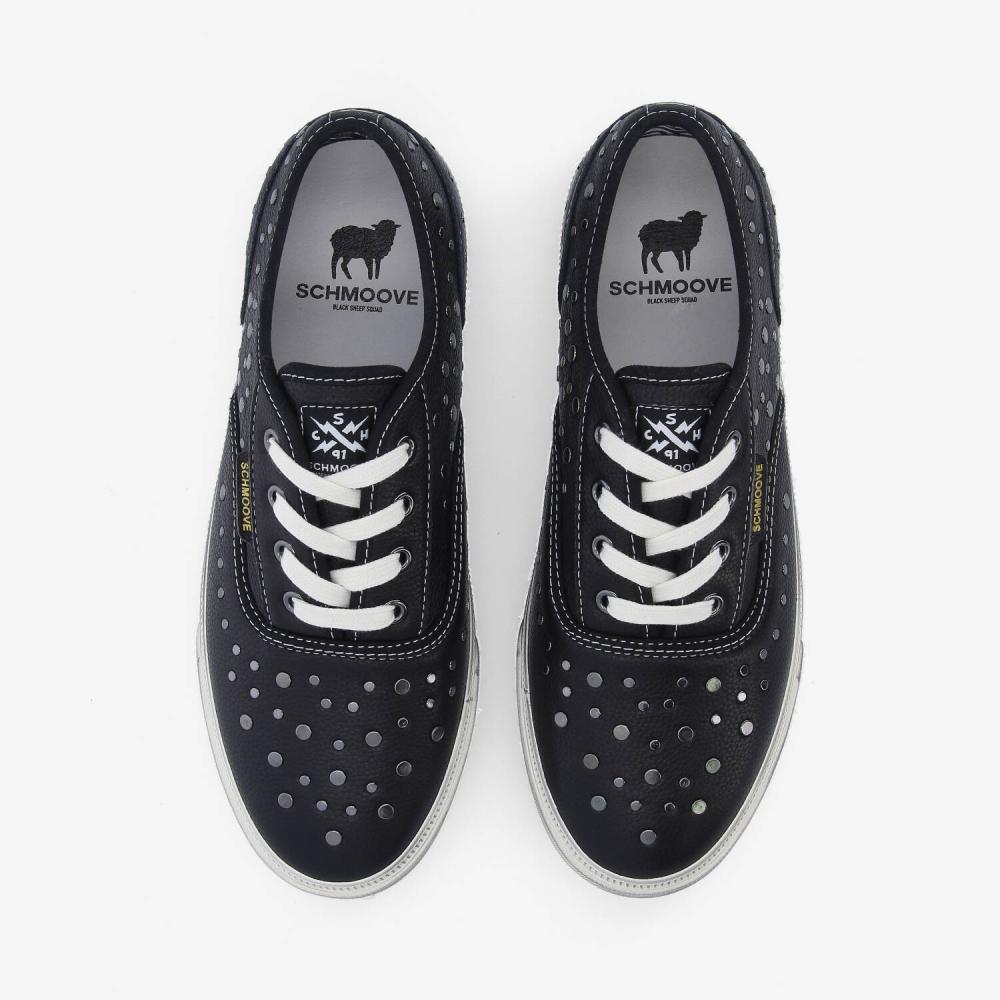 ARLO STUDS M - TUMBLED LEATHER - NOIR