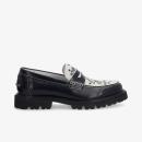 Autre image de JOHNNY LOAFER M - POLIDO/SUEDE - NOIR/BLANC