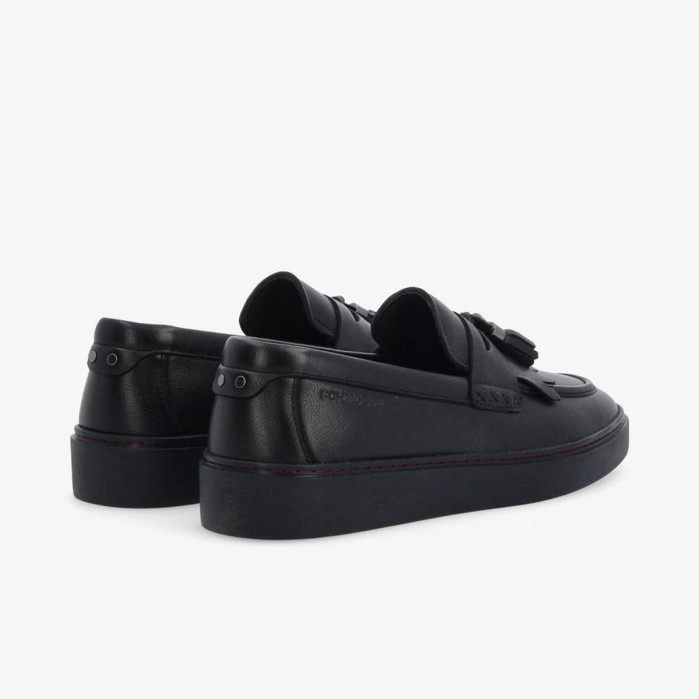 LOAFLY LOAFER M - TUMBLED LEATHER - BLACK