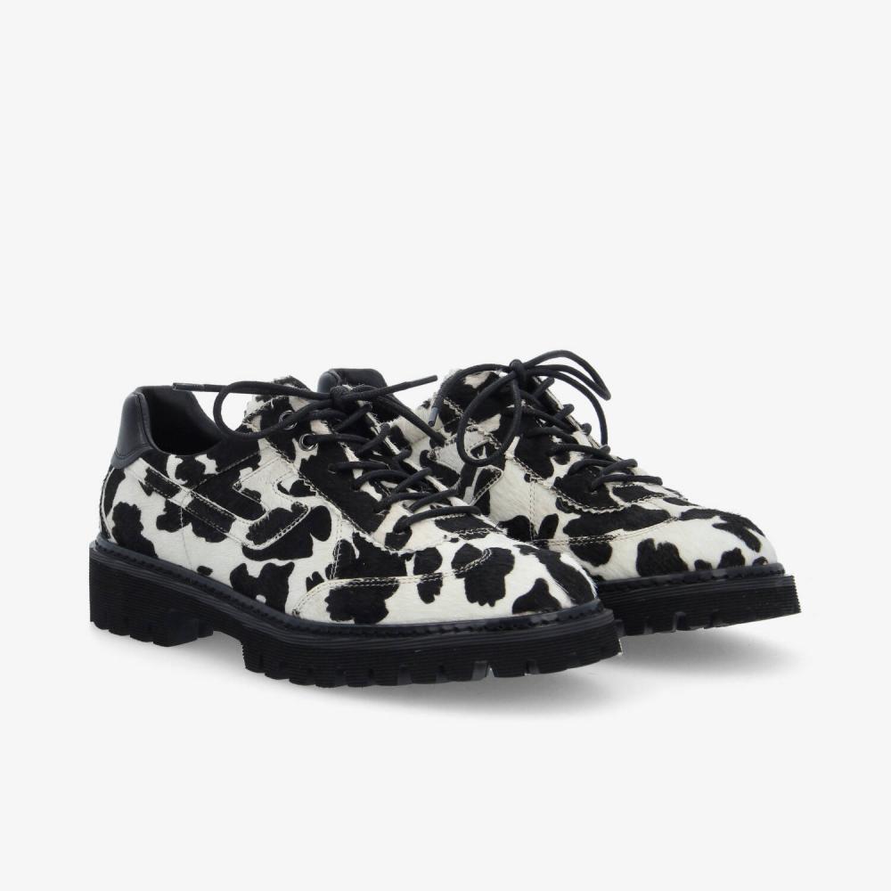 MYSEN CITY M - PONY COW - BLANC/NOIR