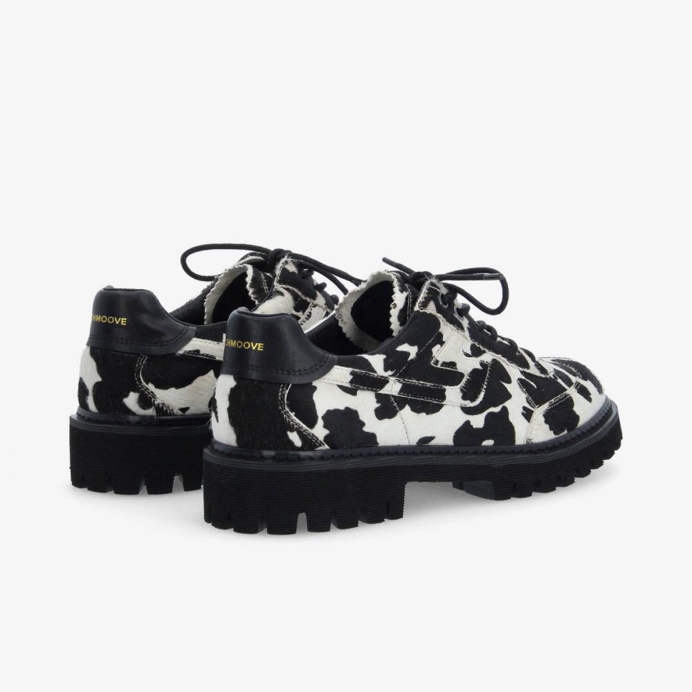 MYSEN CITY M - PONY COW - BLANC/NOIR