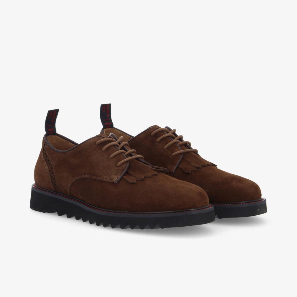 RIPPLE DERBY M - SUEDE - MARRON