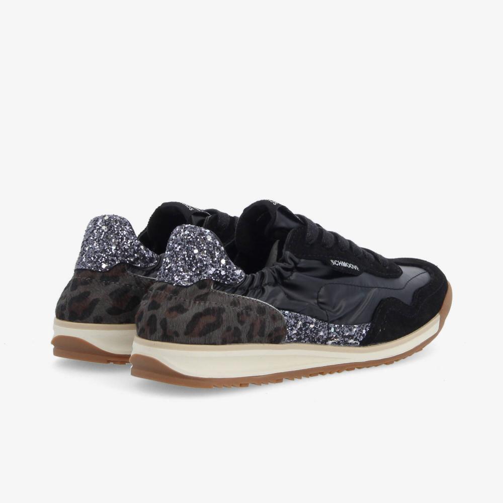 CAMDEN SNEAKER W - NYL/SDE/GLITTER - BLACK
