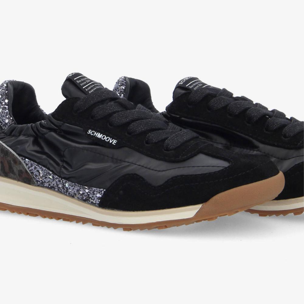 CAMDEN SNEAKER W - NYL/SDE/GLITTER - BLACK
