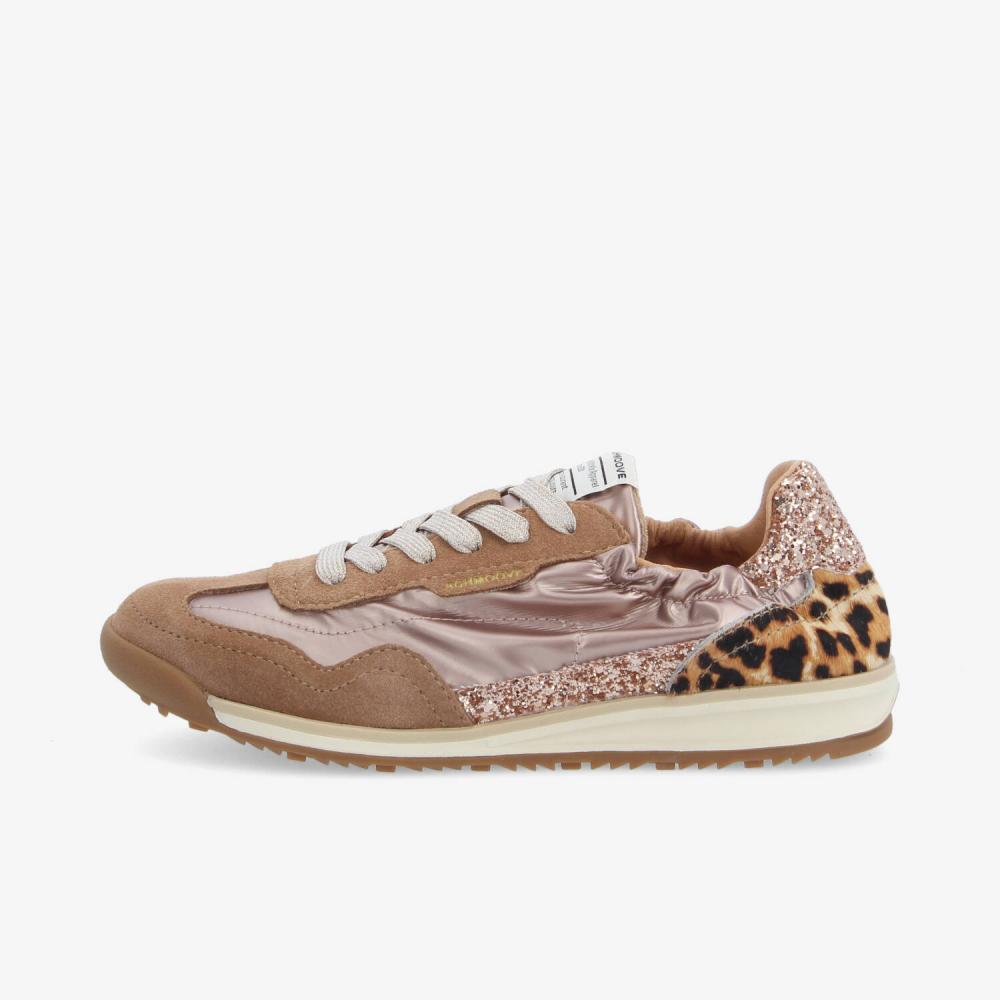 CAMDEN SNEAKER W - NYL/SDE/GLITTER - ROSE