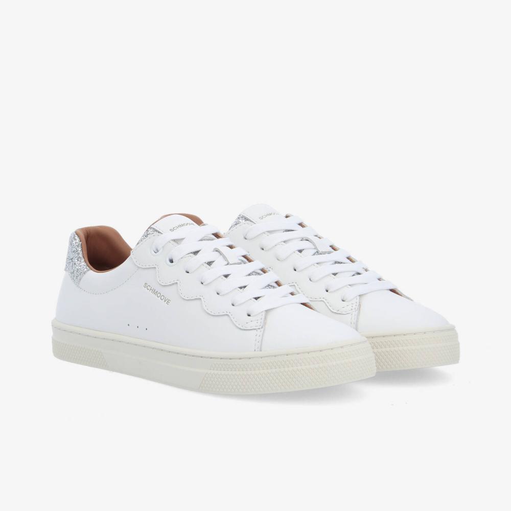 SPARKLE WAVE W - NAPPA/GLITTER - BLANC/ARGENT