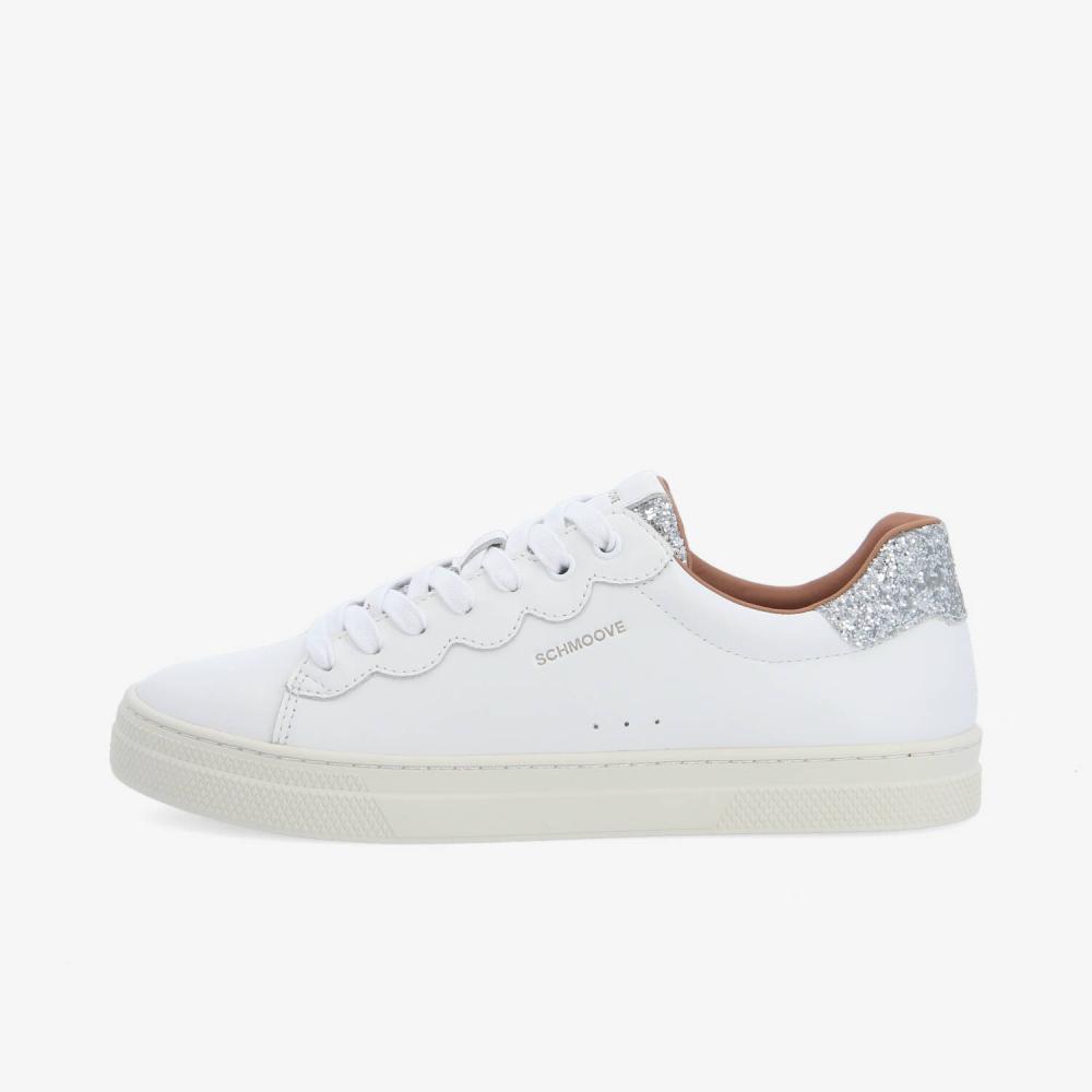 SPARKLE WAVE W - NAPPA/GLITTER - BLANC/ARGENT