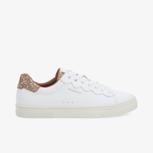 SPARKLE WAVE W - NAPPA/GLITTER - WHITE/PINK