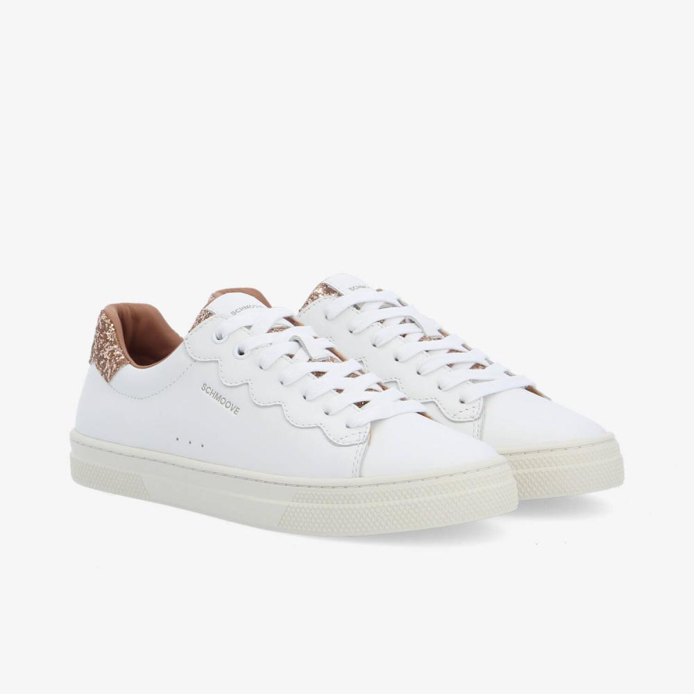SPARKLE WAVE W - NAPPA/GLITTER - WHITE/PINK