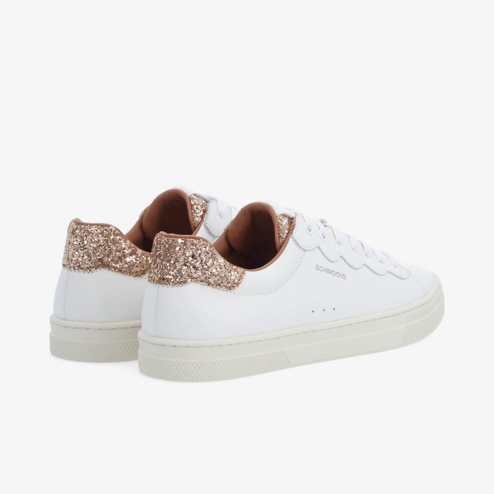 SPARKLE WAVE W - NAPPA/GLITTER - WHITE/PINK