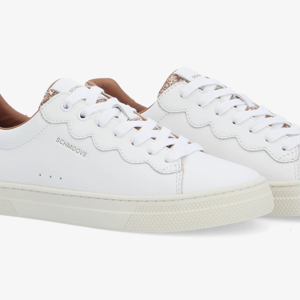 SPARKLE WAVE W - NAPPA/GLITTER - BLANC/ROSE