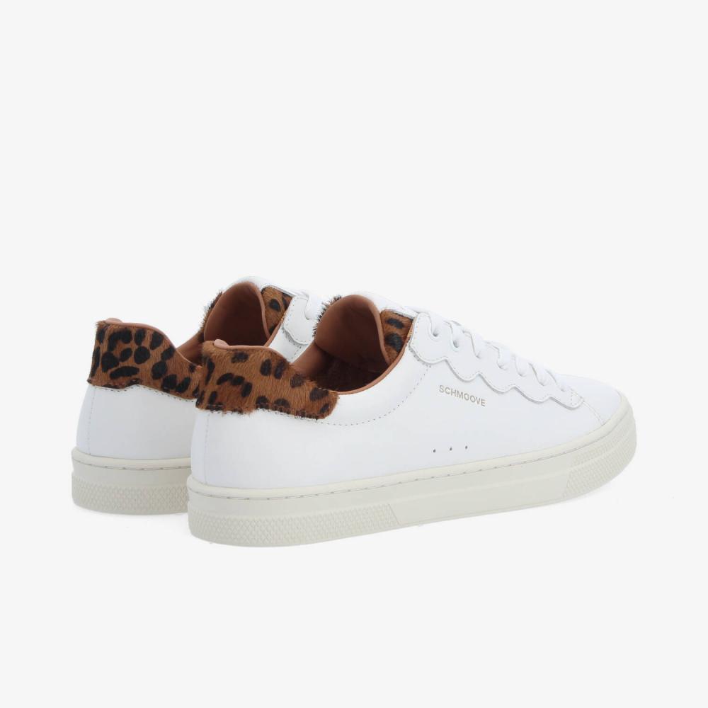 SPARKLE WAVE W - NAPPA/PONY LEO - WHITE/BROWN