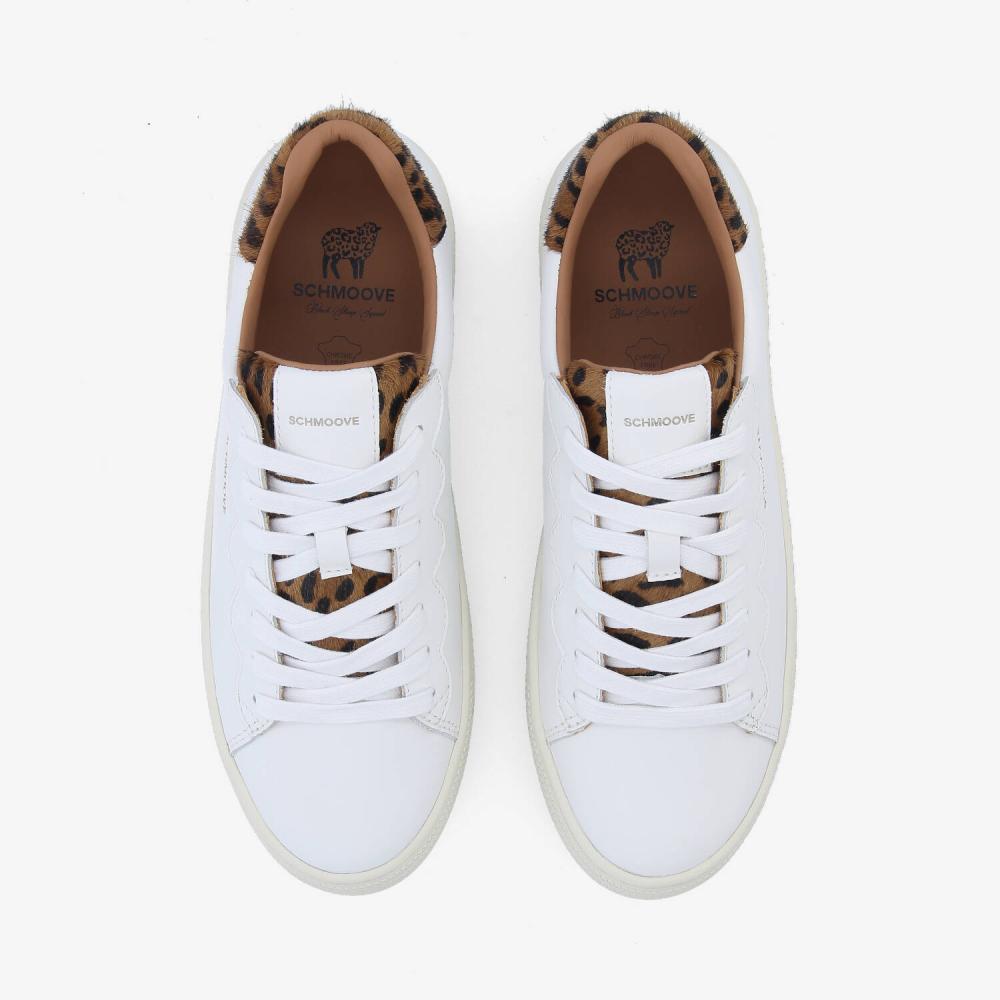 SPARKLE WAVE W - NAPPA/PONY LEO - WHITE/BROWN