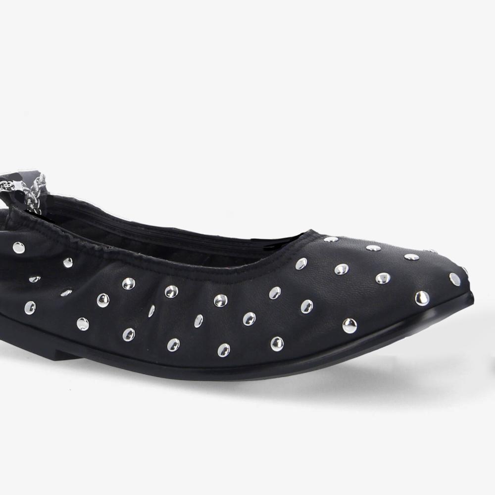 AMELIE BALLERINA W - LAMBSKIN - BLACK