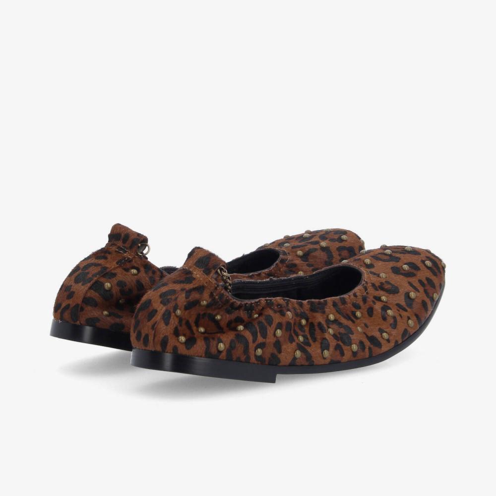 AMELIE BALLERINA W - PONY LEO - MARRON