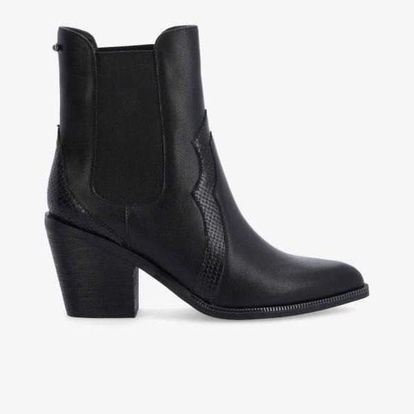 LEONIE CHELSEA W - NAPPA/P.SNAKE - NOIR